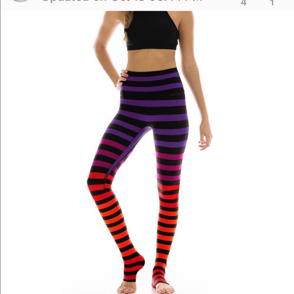 K-Deer Sophia stripe leggings